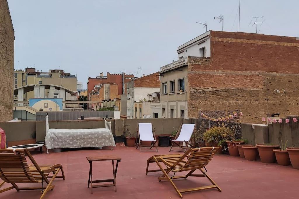 Small Room In Sants With Huge Terrace Barcelona Luaran gambar
