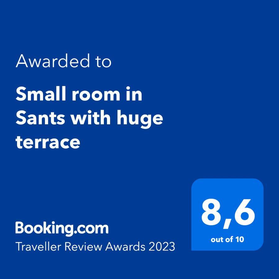 Small Room In Sants With Huge Terrace Barcelona Luaran gambar